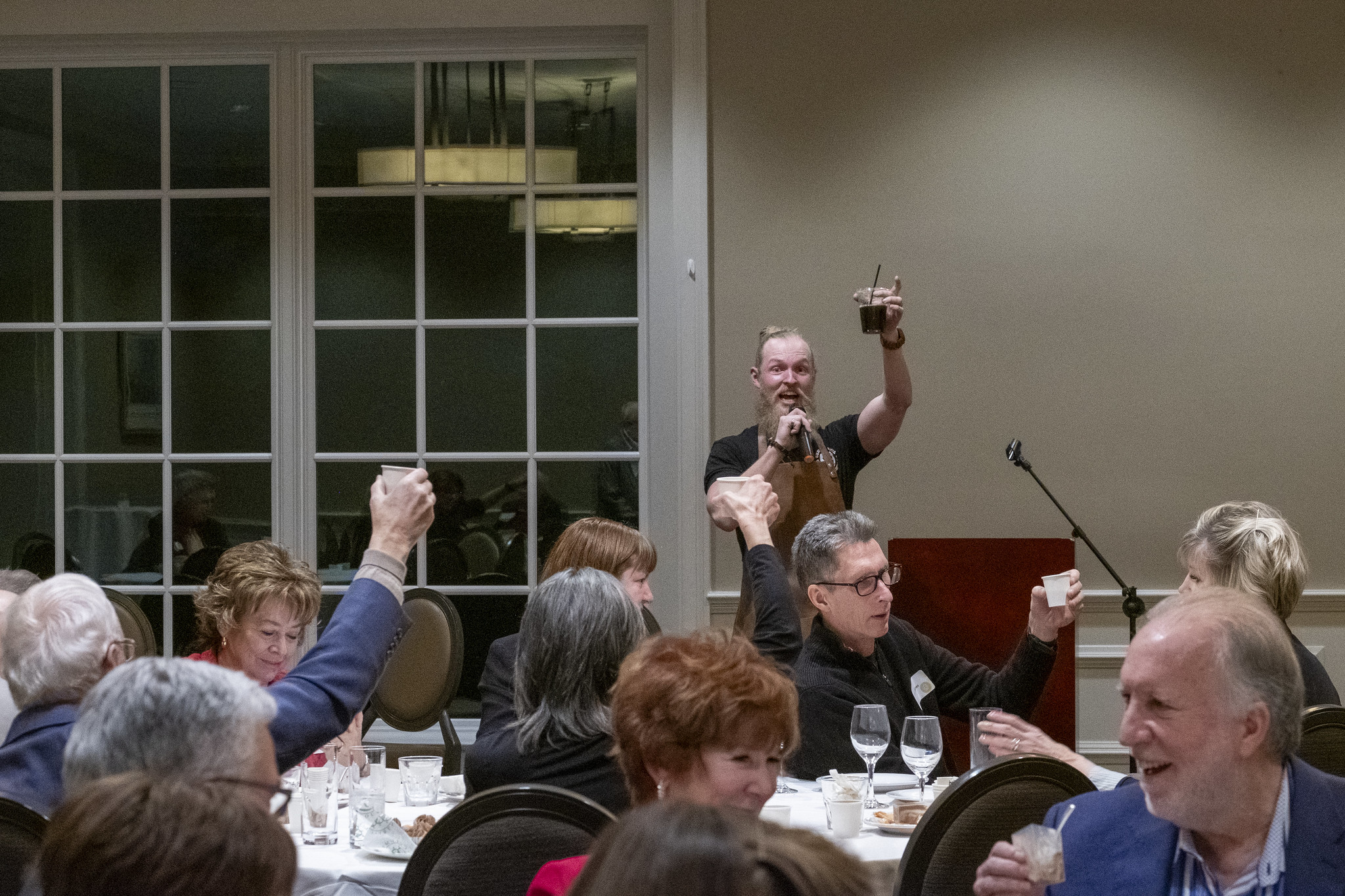 AJ Kazmeirzak Speaks at the Winter Social