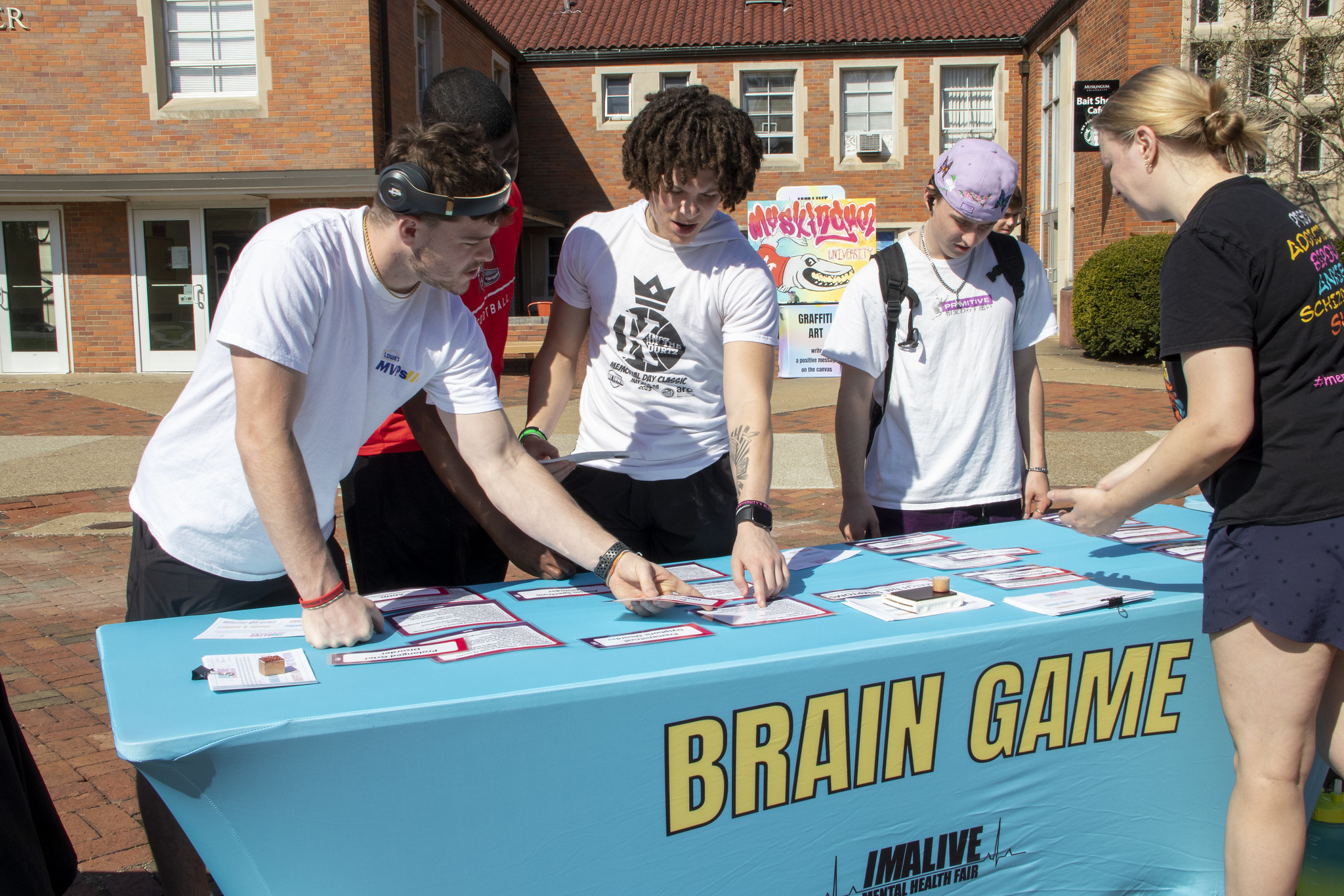 Students at the Mental Health Fair