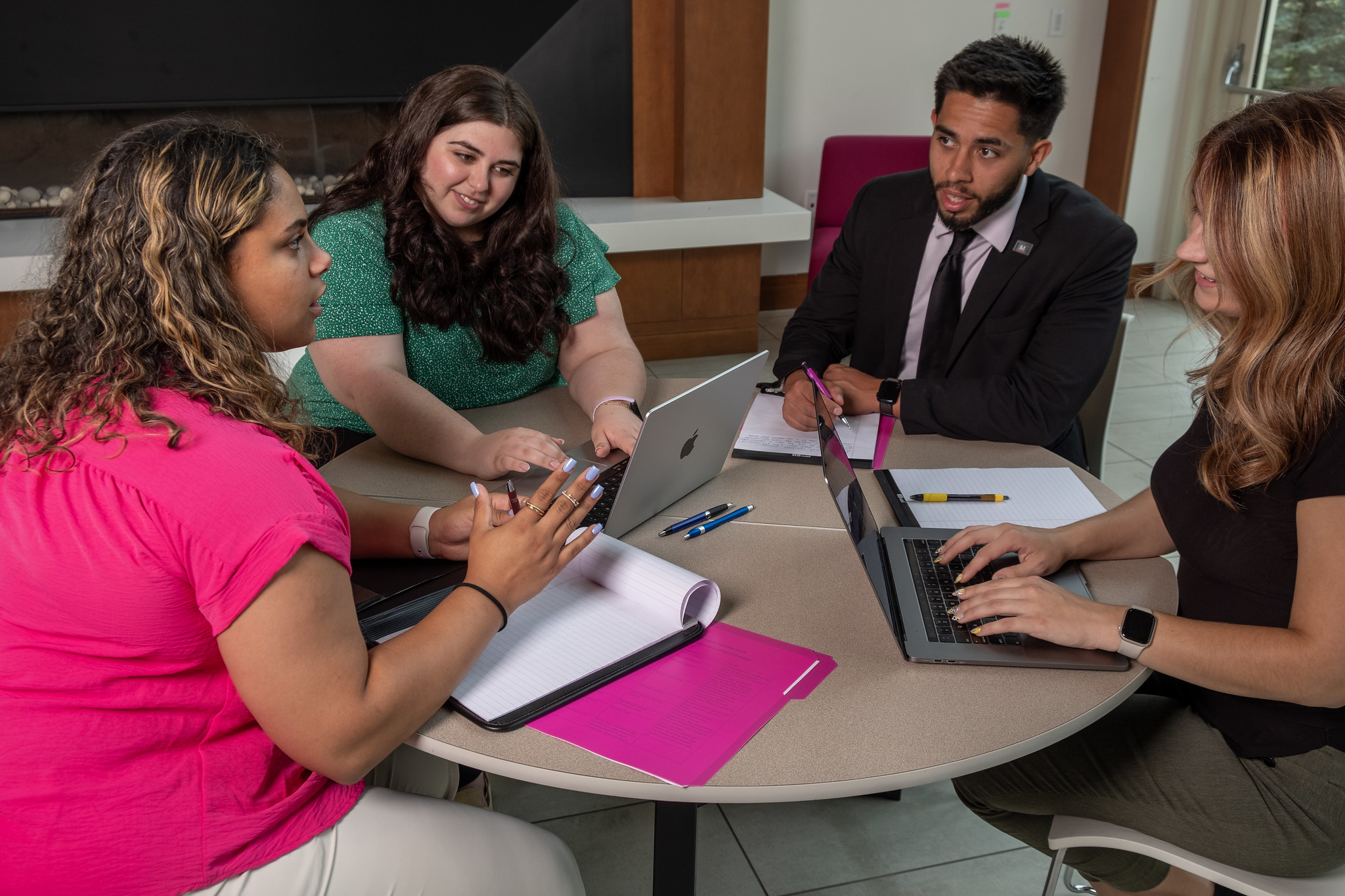 Students collaborating