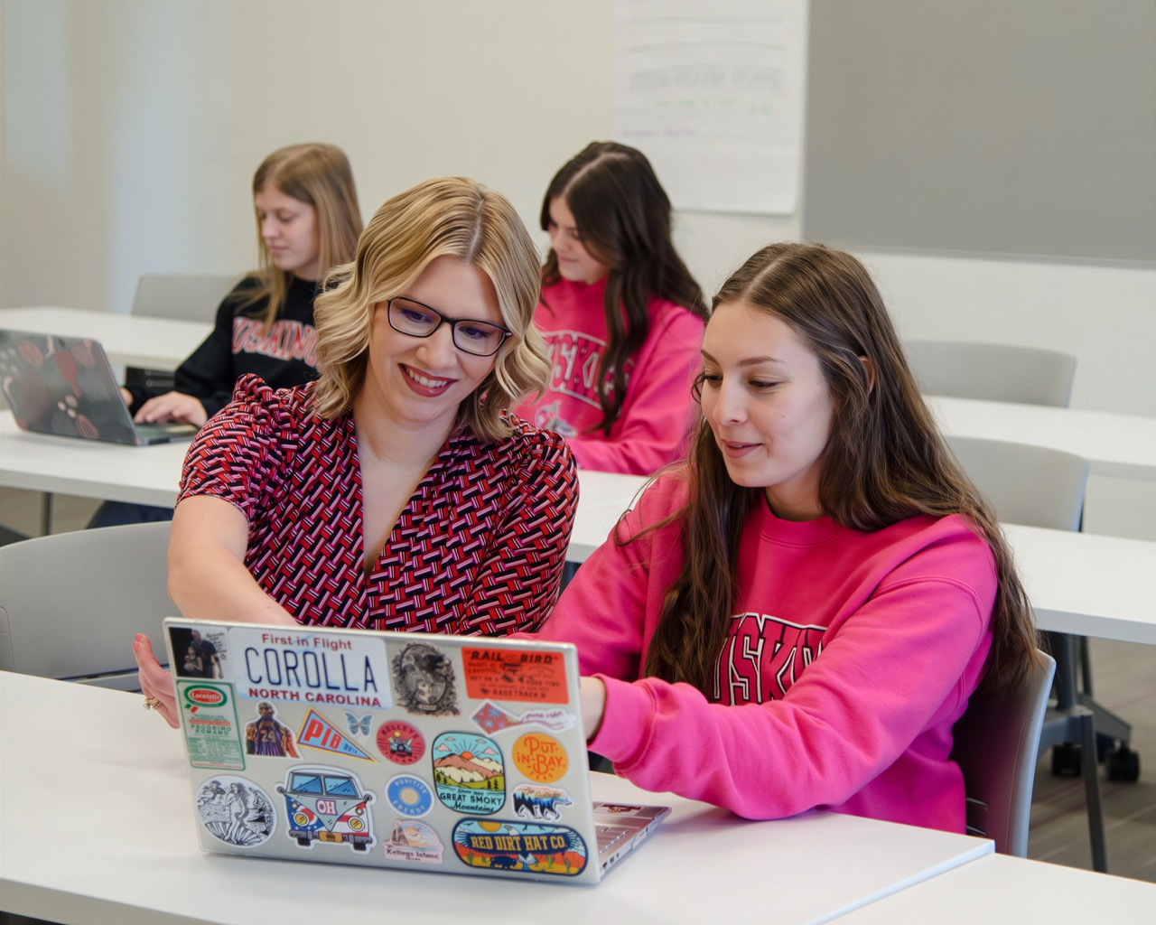 Samantha Bennet with Student
