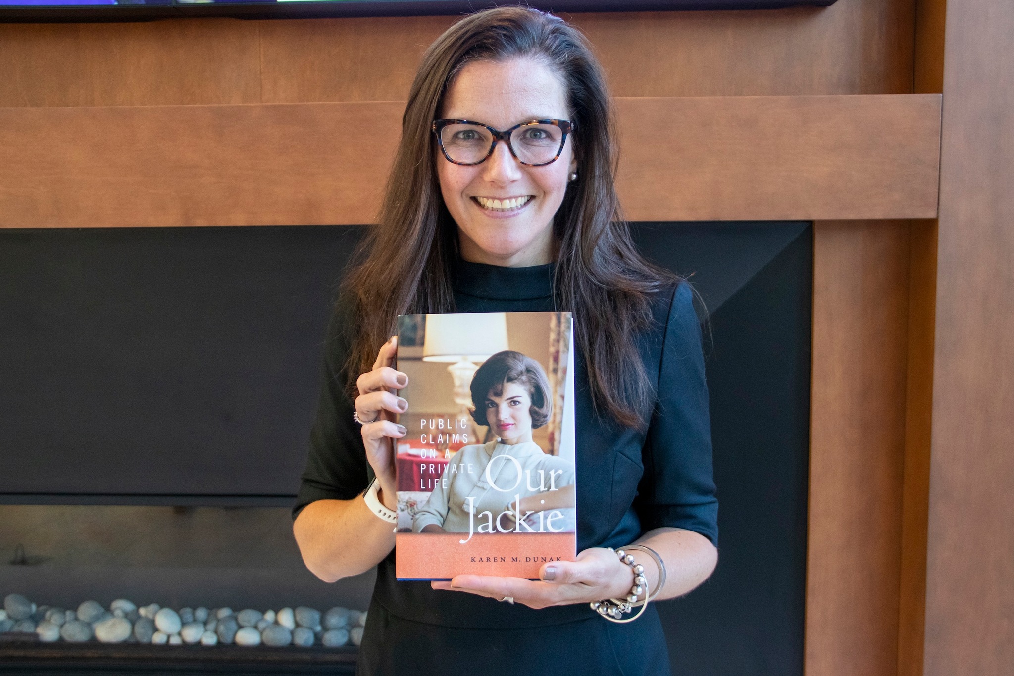 Dr. Dunak with her book