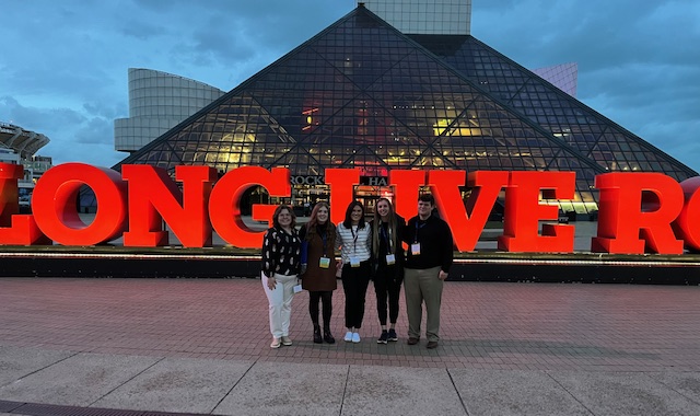 Students and Faculty at the Rock & Roll Hall of Fame