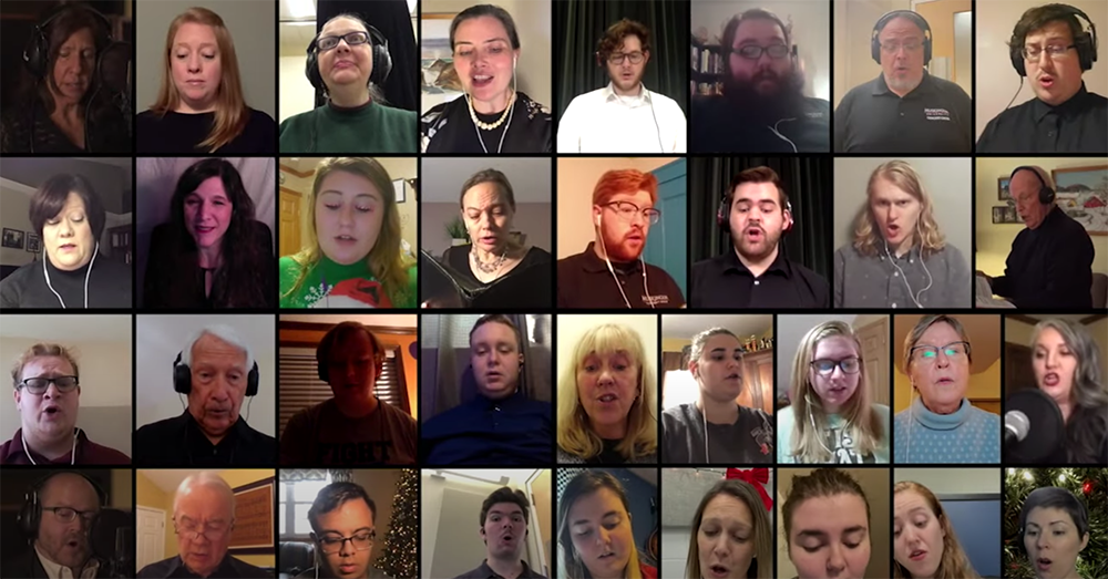 screenshot from the video performance