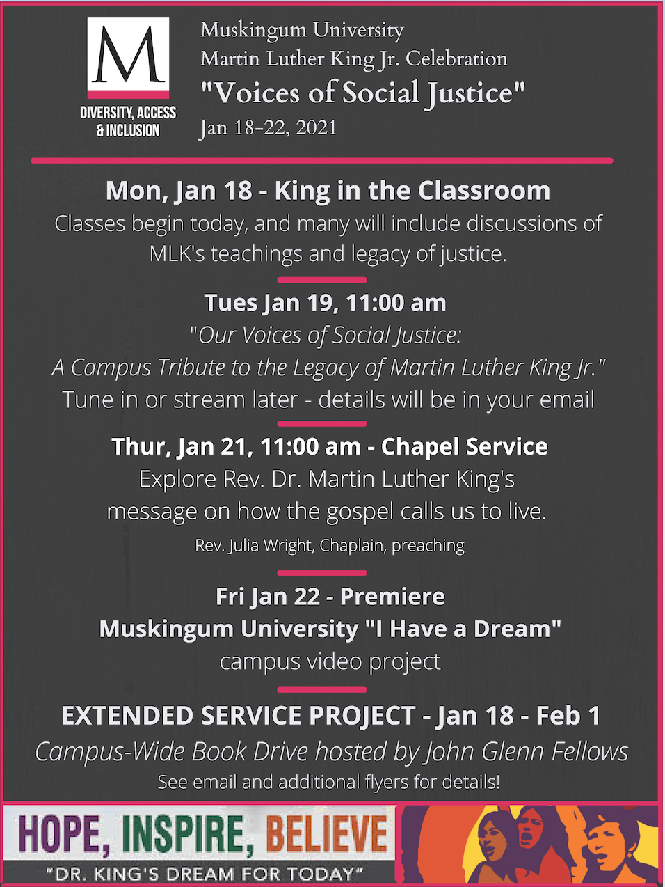 MLK week events