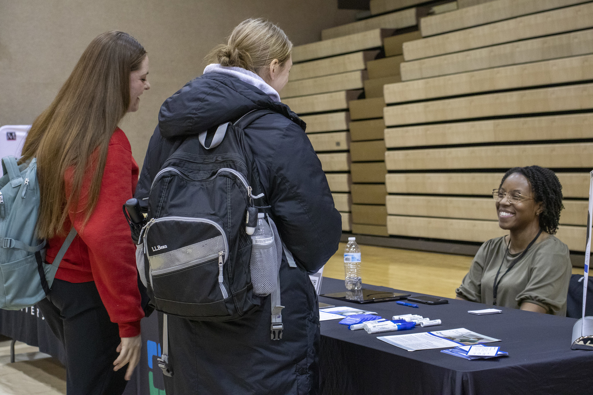 Students at the Impact Fair