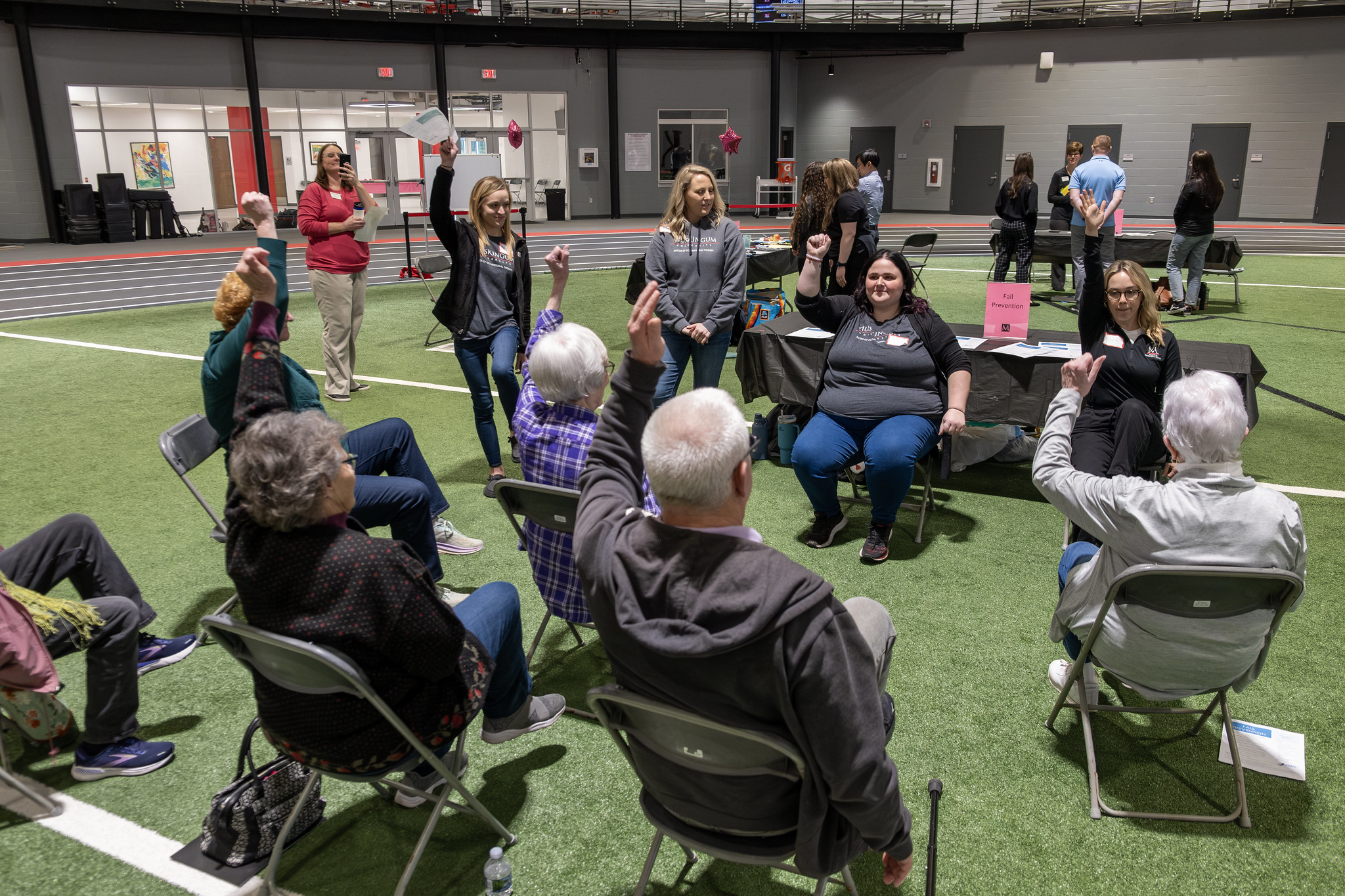 Attendees at the Health and Wellness Fair