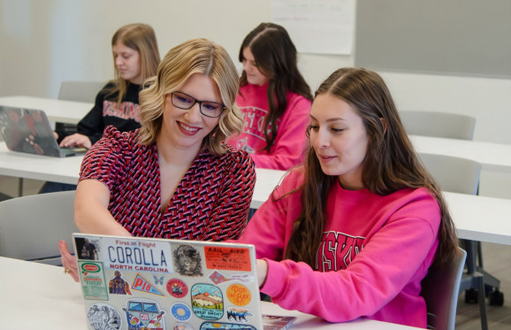 Samantha Bennet with Student