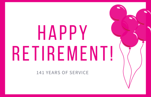 happy retirement graphic