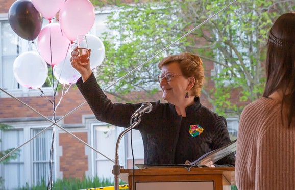 President Hasseler at 2021 Senior Salute