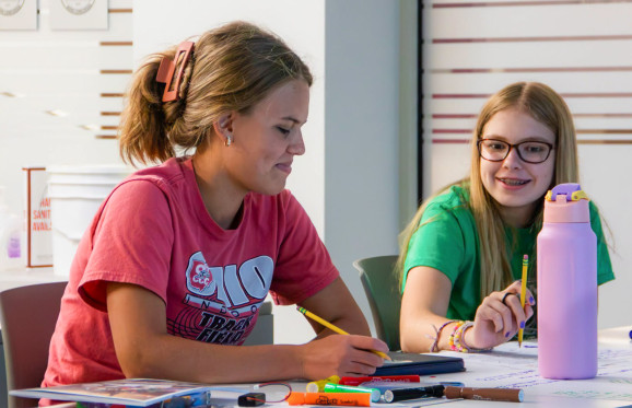 Student participants at Muskingum County TECH CORPS Techie Camp