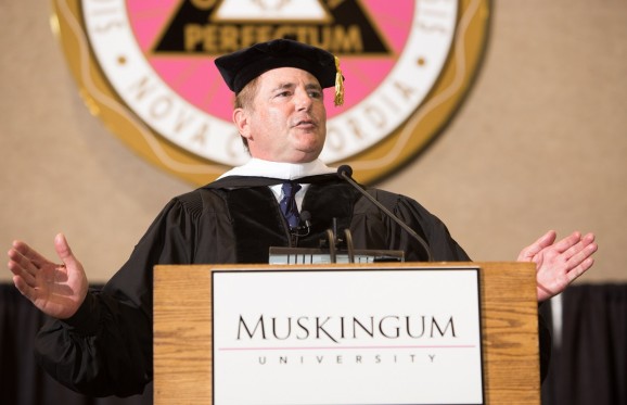 Henry Bullock at Commencement in 2016