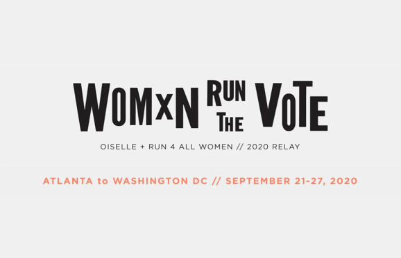 women run the vote logo