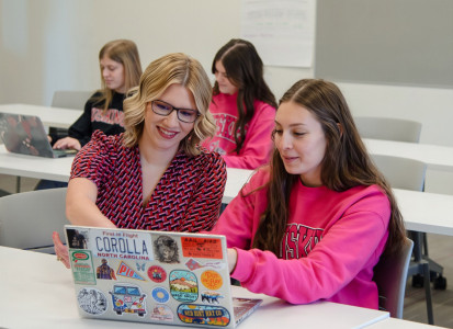 Samantha Bennet with Student