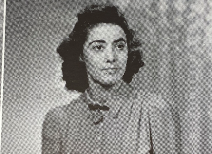 annie glenn scanned photo from yearbook from her time at MU