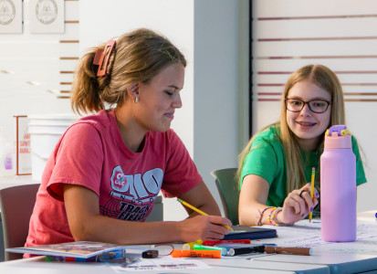 Student participants at Muskingum County TECH CORPS Techie Camp