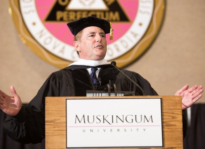 Henry Bullock at Commencement in 2016