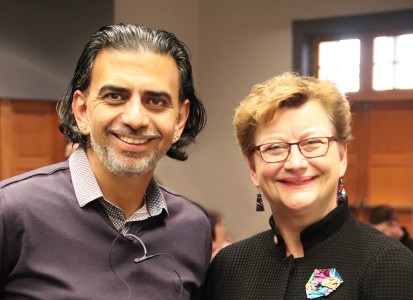 Jamie Casap of Google posing with President Susan Hasseler