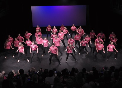 Music Theatre CAMP students performing on stage